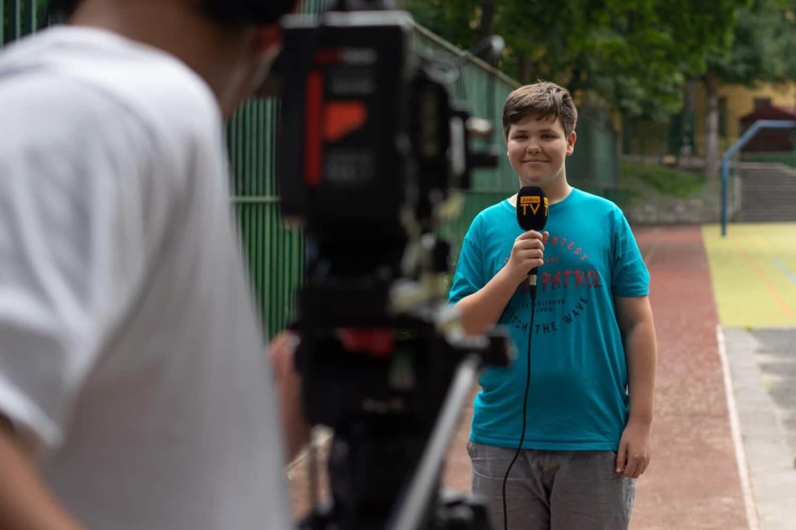 Natáčení reportáže pro AmbroTV